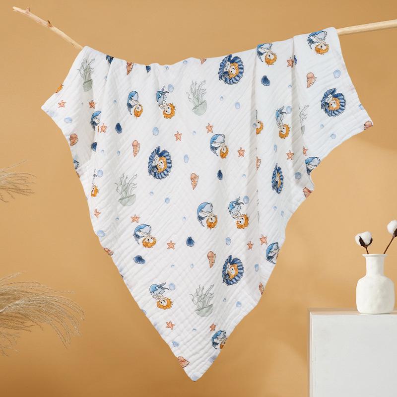 Newborn Baby Six-Layer Pure Cotton Gauze Towel and Blanket