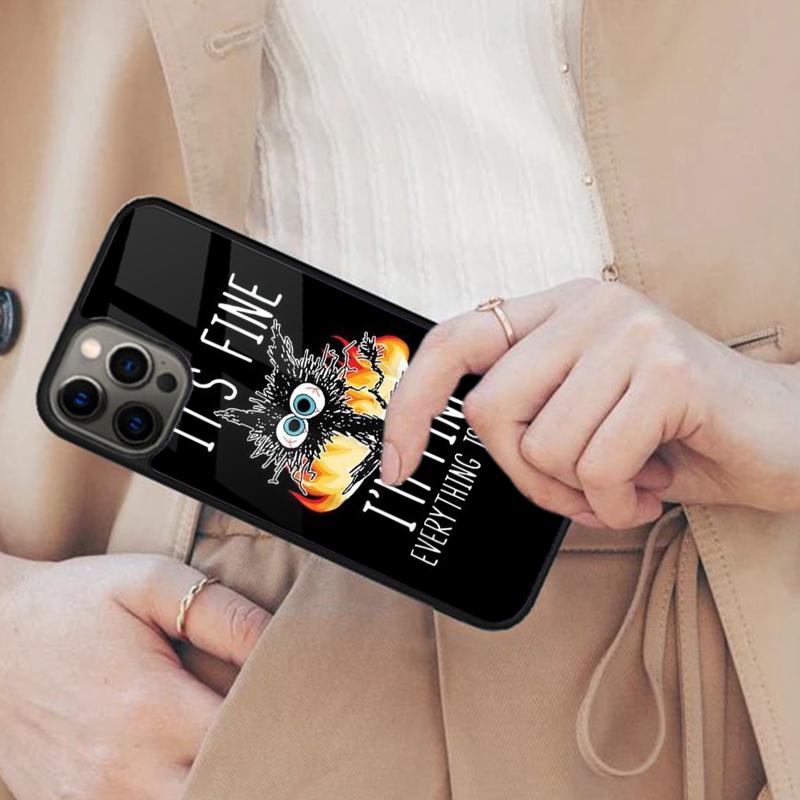 

Im Fine Мем Смешной Магнитный Чехол Для Телефона ДЛЯ APPLE iPhone 17 Air 16 14 13 12 Pro Max 15 Plus Беспроводная Зарядка С Чехлом MagSafe iPhone 13mini