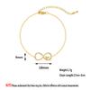Kinitial Female Luckly 8 Heart Braceets Bohemian Charm Bracelet Jewelry Infinity Ankles Bracelets for Woman Engagement Jewelry