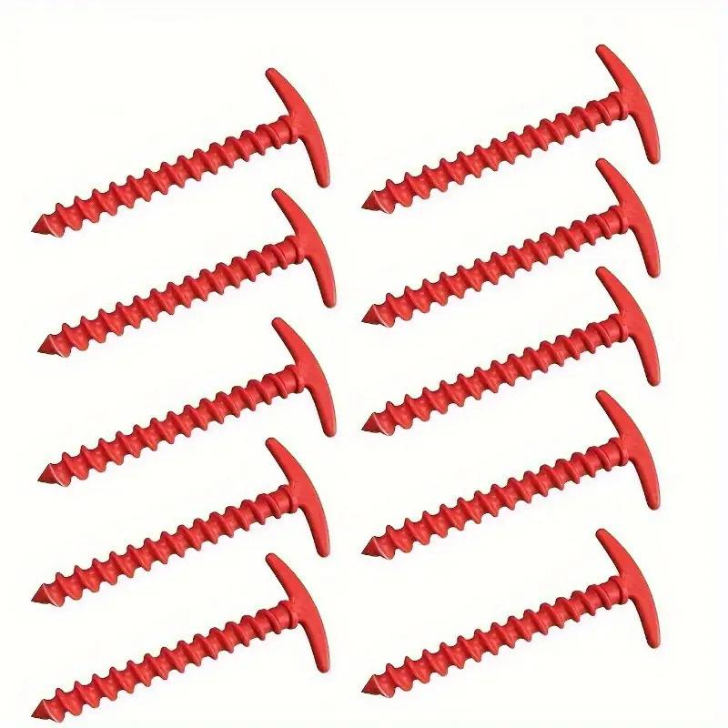 Outdoor Camping Tent Accessories Spiral Plastic Ground Nail 14.5cm Length Stake for Canopy Awning Tarpaulin Camping Hiking