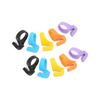 10pcs Ring Cutter Split Knife Design Automatical Unfold Plastic Material Safe Incisive Different Colors Knife Rings