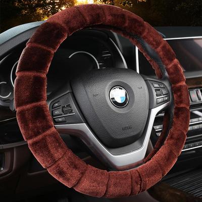 Winter Plush Car Steering Wheel Cover - Warm, Breathable, Fits 98% of Models