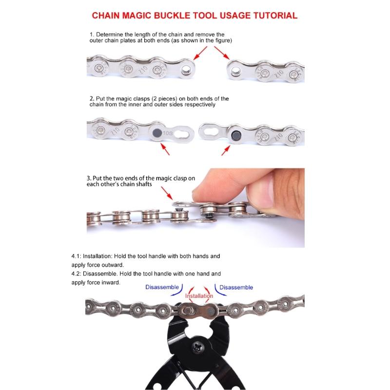 1Pair Chain Link Joint Connector 6/7/8/9/10/11/12 Speed Chain Connector Buckles Bike Chain Quickly Link Connector Joints
