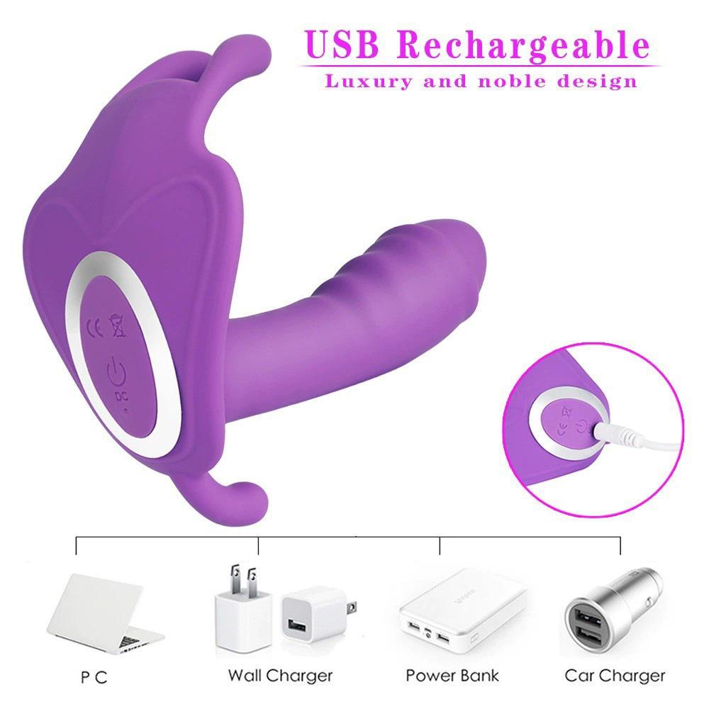Wireless Multi-Frequency Butterfly Vibrator - Women's Popular Style
