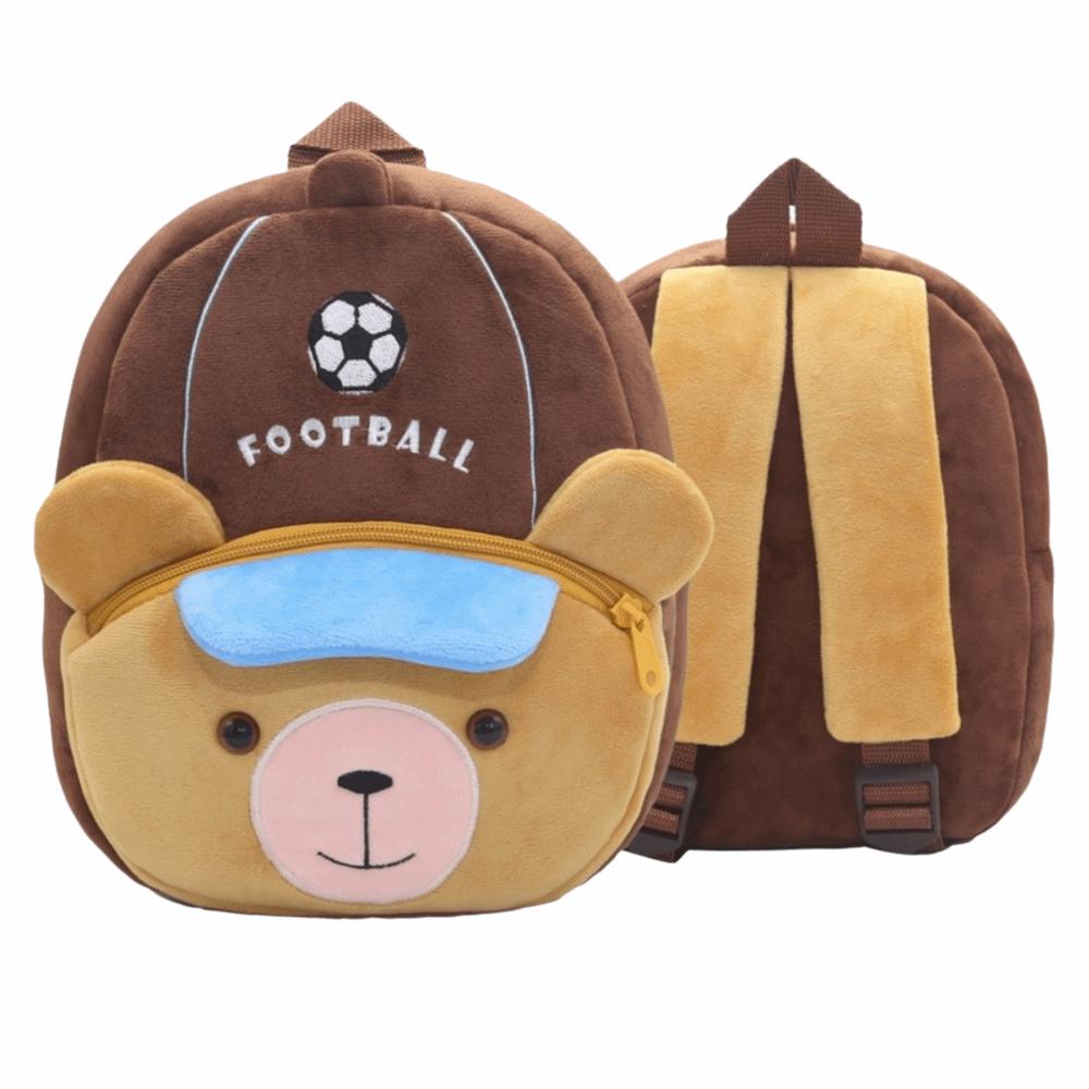 Cartoon Animal Plush Backpack Lightweight Kindergarten Backpack Children School Bag Outing Leisure