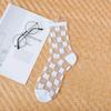 Polka Dot Socks Women See Through Transparent Crystal Silk Socks Summer Ultra-thin Breathable Girls Kawaii Cute Nylon Long Socks