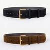 Vintage Wide Waist Belt Classic PU Leather Belt Decorative Faux Suede Belt  For Dress Jeans