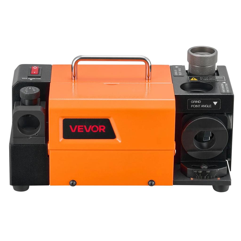 VEVOR Drill Bits Sharpener MR-13D, 3–13mm Professional Drill Bit Grinder with Adjustable Lip Relief Angle