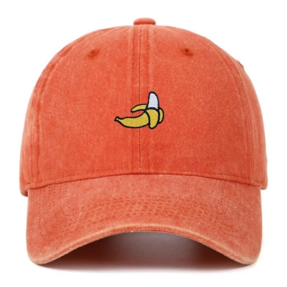 Adjustable Baseball Hat Banana Embroidered Sun Protection Hat Fashion Duck Tongue Hat Outdoor
