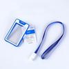 Colorful Waterproof Card Holder Employee ID Case with Lanyard Double Side Simple Bus Case Badge Holder Credit Card Sleeve Purse