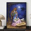 Diamond Painting of The Nativity Illustration 5D DIY Rhinestone Diamond Embroidery Cross Stitch Home and Wedding Decorations