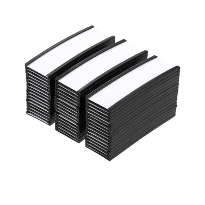 30/50pcs Magnetic Label Holders Magnetic Data Card Holders with Clear Plastic Protectors for Metal Shelf 1 X 3 Inch/1 X 2 Inch