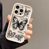 Artistic Hand Painted Butterfly for iPhone17PorMax Phone Case 14 Apple 13 Frosted 12/15 Premium 11