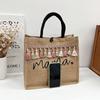 Bag Women's 2025 New Large Capacity Women's Handbag Fashion Linen Su Printed Tote Bag