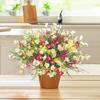 1Pcs Artificial Tulip Flower Head Restaurant Vase Decor Fake Bouquet For Furniture Room Decoration DIY Thanksgiving Gift Giving