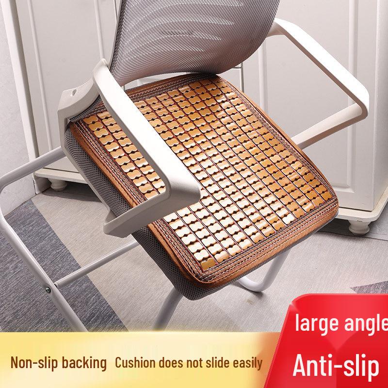 Breathable Bamboo Summer Cool Mat Cushion for Office and Car Chairs