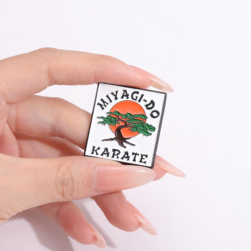 Miyagi-Do Karate Enamel Pins Custom Martial Arts Fan Brooches Lapel Badges Cartoon Jewelry Gift for Kids Friends