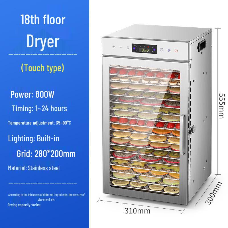 Compact Smart Dehydrator for Vegetables, Fruits, Meat, and Herbs: Multi-functional Household & Commercial Food Dryer