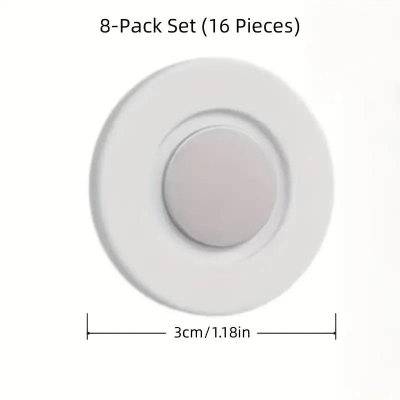 

8pcs Set (16pcs) of Magnetic Remote Control Holders, Suitable for Tvs And Air Conditioners - Adhesive Magnetic Hooks