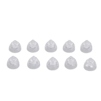 10pcs Sound Amplifier Open Domes Single Layer Washable Reusable Silicone Replacement Ear Plug Tips
