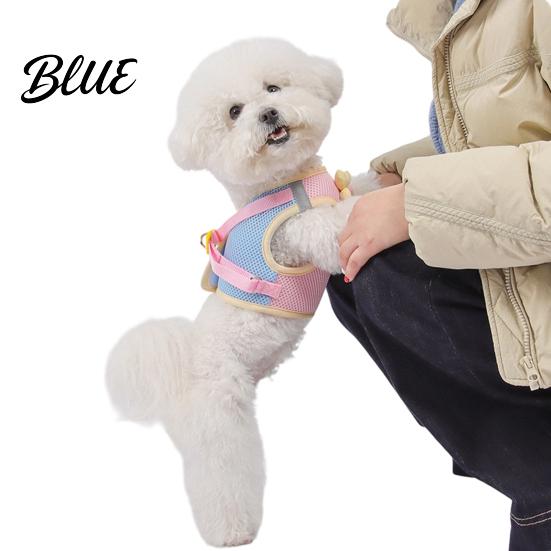 Adjustable Pet Walking Harness Small Dog and 59" Leash Set Breathable Mesh Puppy Vest with Durable Metal Clip 3D Flower Decor for Dogs Cats Outdoor