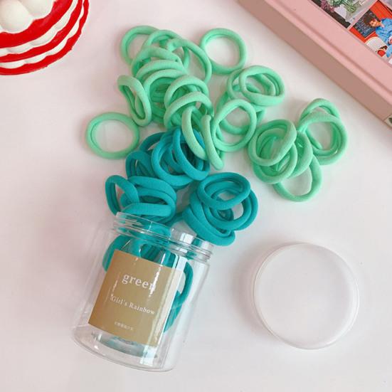 50Pcs Women Hair Ties Vibrant Color High Elasticity Hair Bands No Damage Strong Hold Ponytail Holder Versatile Hair Accessories