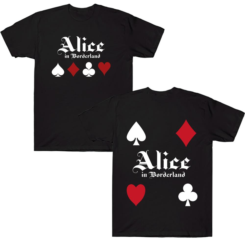 

Alice in Borderland Cotton T Shirts Women Men Harajuku Anime Tee Alice in Borderland 3 Graphic Clothing High Street Short Sleeve 4XL