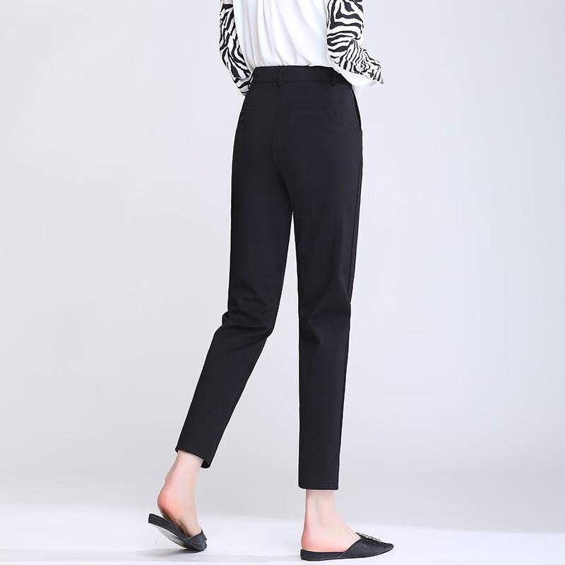 Women's Slim Fit High-Waist Suit Pants