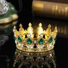 European and American Baroque Full Circle Crown Headwear Rhinestone Alloy Crown Hair Accessory