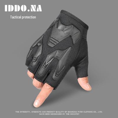 Gants demi-doigts pour hommes: Antidérapant, résistant à l'usure, respirant pour les sports de plein air, le cyclisme, l'alpinisme - Idéal pour le printemps, l'été, l'automne.