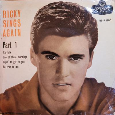 Disque 7 pouces RICKY NELSON (2) - Ricky chante à nouveau - Partie 1 REP1200 London Records 1959 Royaume-Uni Rock Occasion
