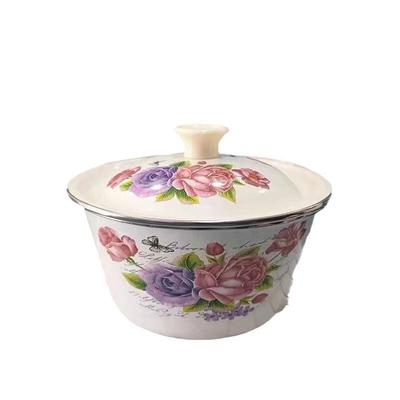 OLOEY Enamel Mixing & Storage Basin with Lid