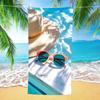 Tropical Dream Beach Towel Ocean Print Oversized Microfiber Quick Dry Sand Free Summer Vacation Pool Travel Boho Gift For Her