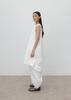 UMARMUNG Crispy Cotton Balloon Hem Dress_White