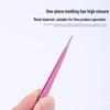 Double-Ended Nail Art Tweezers with Rhinestone Pressing Stick and Silicone Anti-Static Tip
