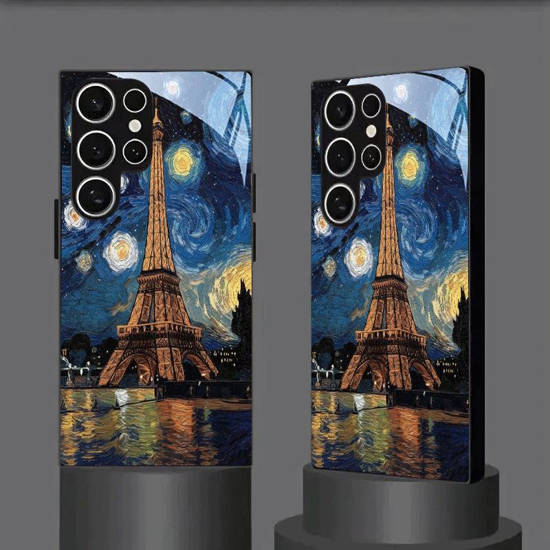 Tempered Glass Phone Case Suitable for Samsung Galaxy S20 S21 S22 S23 S24 S25 FE Ultra Plus A56 A36 and Other Models