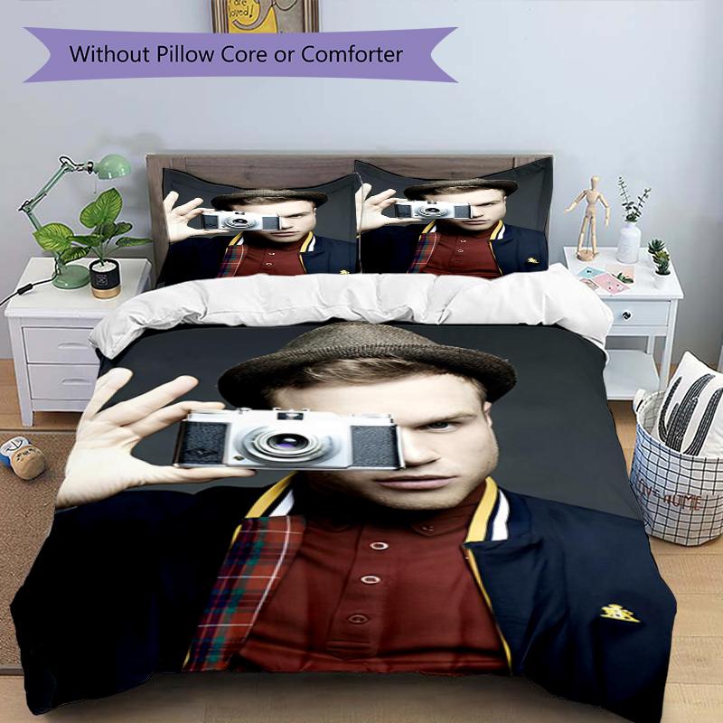 Set Biancheria da Letto 3 Pezzi Olly Murs Copripiumino Chiusura Include 1 Copripiumino & 2 Federe, Morbido e Confortevole per Tutte le Stagioni.