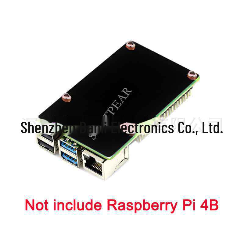 Raspberry Pi 4B Pure Copper Heat Sink with Acrylic Base