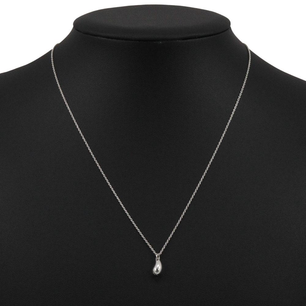 TIFFANY&Co. Teardrop Necklace Elsa Peretti Silver925 1.8g Women Used