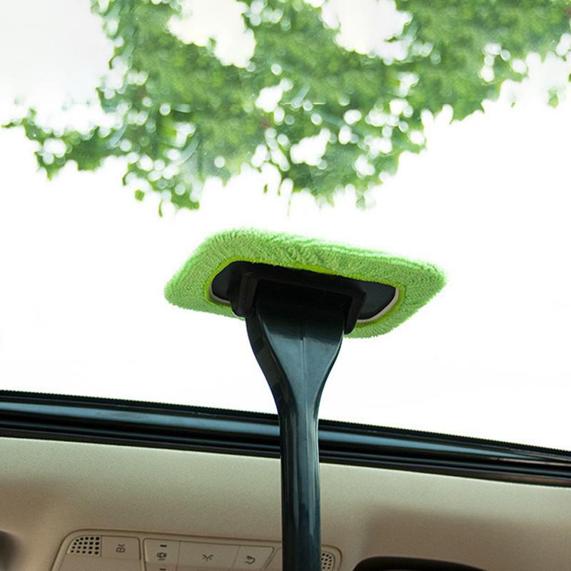 1pc Wiper Cleaner Cleaning Brush Long Handle Windshield Demister Cleaning Tool Window Wiper Cleaner Brush Windshield Wiper Wipe Tool Microfiber Wiper