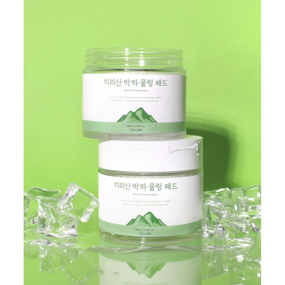 Cellbn Jirisan Mint Cooling Pad 180ml  70 Sheets NONE
