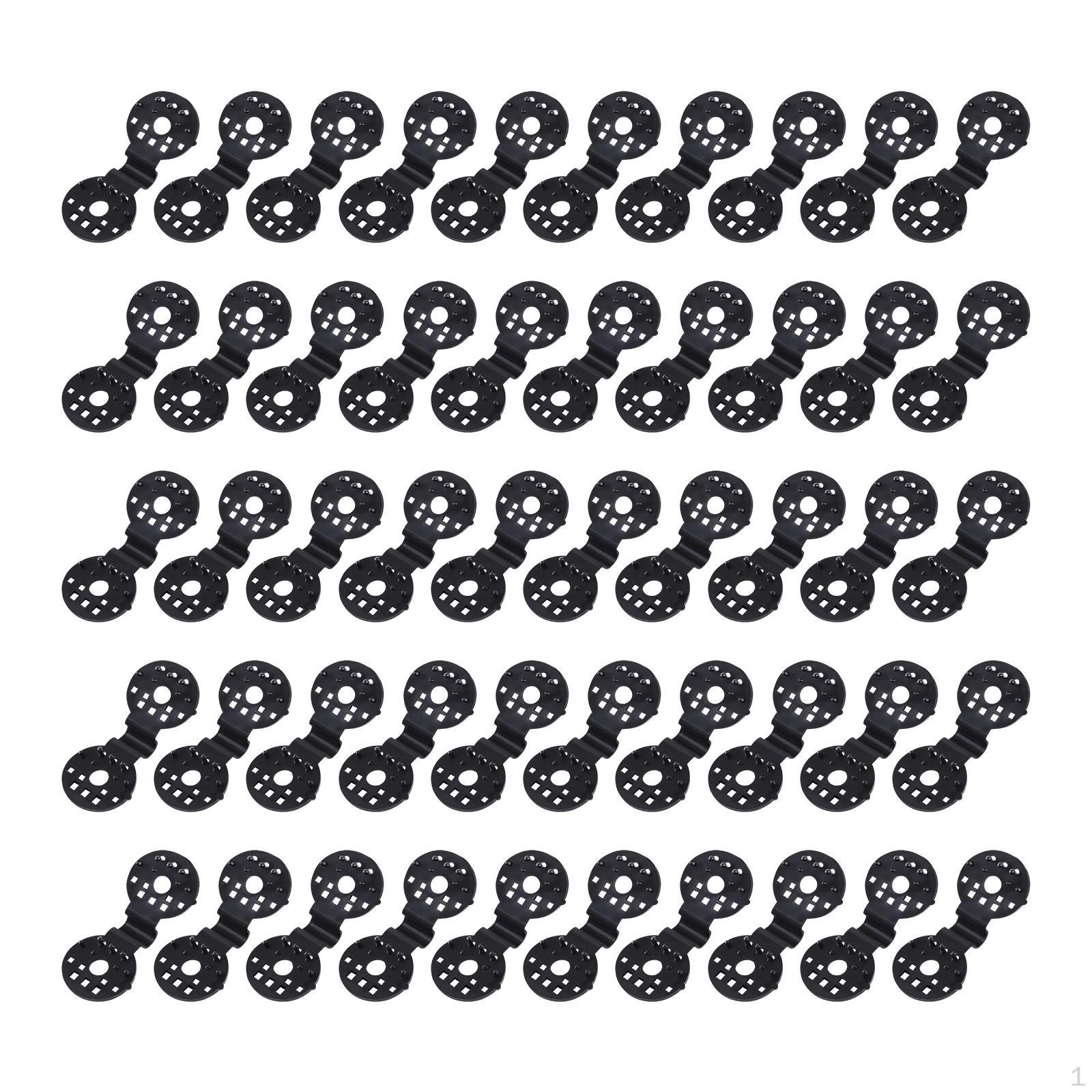 50-Pack Sunshade Fasteners for Outdoor Use - Securely Attach Shade Cloth, Awnings, and Tarps