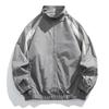 Giacca con colletto alla coreana Primavera e Autunno da Uomo e da Donna Stile Hong Kong Trend Colore a Contrasto Ampia Giacca da Baseball