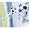 1Pc Wall Mounted U Shape Football Curtain Hold Backs Tie Hook Holder Home Decor