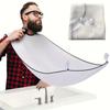 Male Shaving Apron Beard Catcher Cape Care Bib Face Shaved Hair Adult Bibs Shaver Cleaning Hairdresser for Man Clean Apron Gift