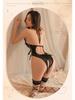 Manyan Sexy Lingerie: Lace Halter Neck See-Through Butterfly Jumpsuit (Style 8878)