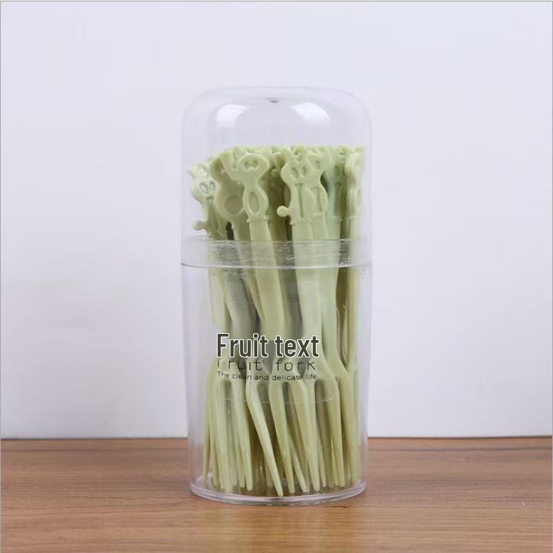 Cartoon Disposable Fruit and Dessert Fork Set for Kids