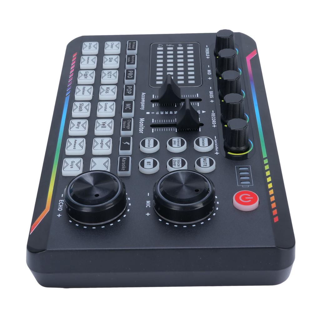 Live Soundkarte Soundmischpult mit DJ-Mixer-Effekten Stimmverzerrer mit Soundeffekten für
