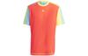 adidas T Shirts Unisex Sun Red Crew Neck Moderate Straight Fit IK7056