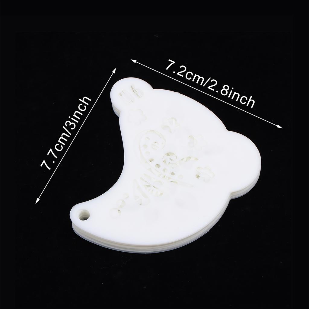 16Pcs Face Painting Tattoo Stencil Set Reusable Hollowed Body Art Paint Stencils Diy Eyebrow Templates Hand Drawn Spray Painting